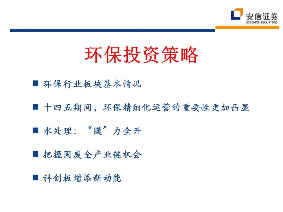 2021年环保行业：十四五新格局 把握行业新起点 行业热点 第2张