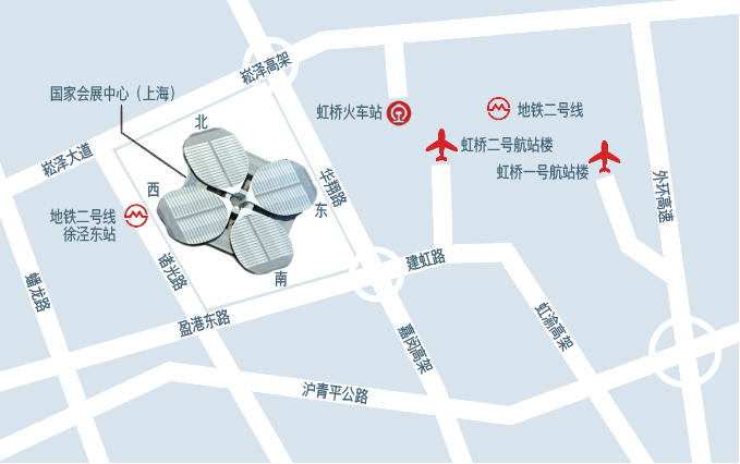 交通路线 第1张-上海环境监测及过程控制展 intenv china 2024年6月3-5日