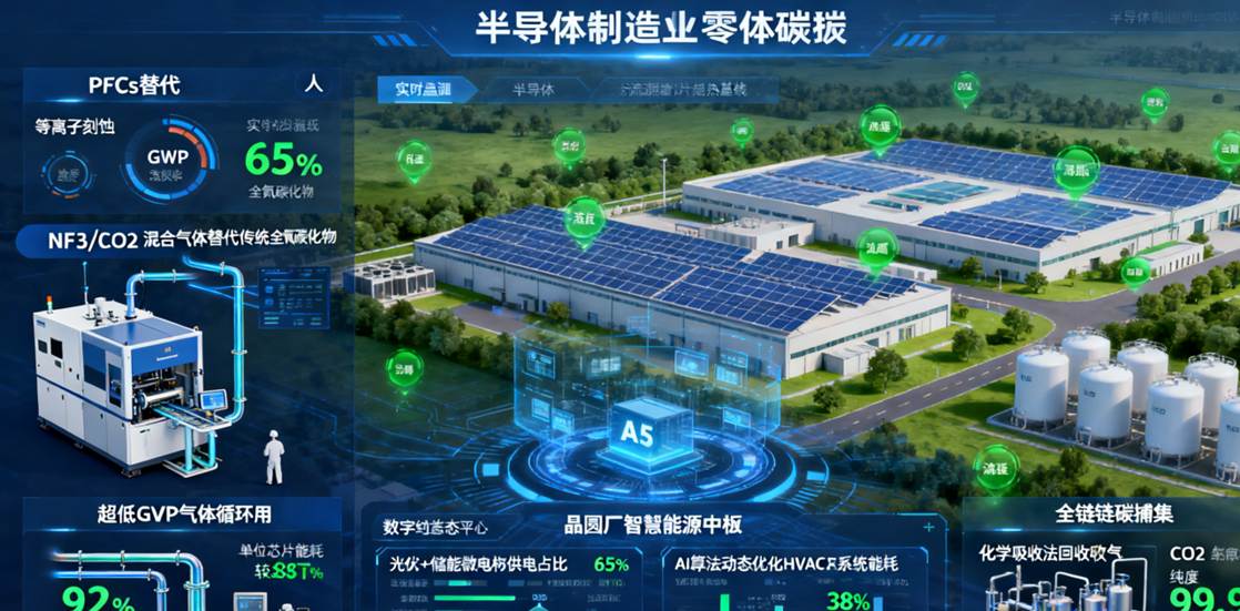 上海绿色制造展｜半导体制造业零碳技术体系构建：从PFCs替代到全链条降碳路径